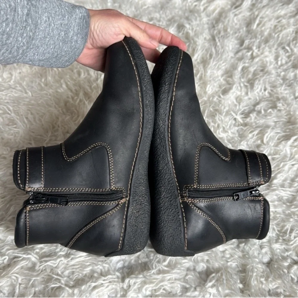 Duluth Trading Co Andina Leather Short Boots/Boots Sz 9 Black - Picture 7 of 12